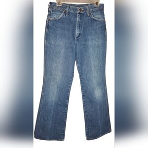 Vintage 70s Wrangler Jeans 945DEN Flared Boot Cut “No Fault” Pants 32 x 30 *READ